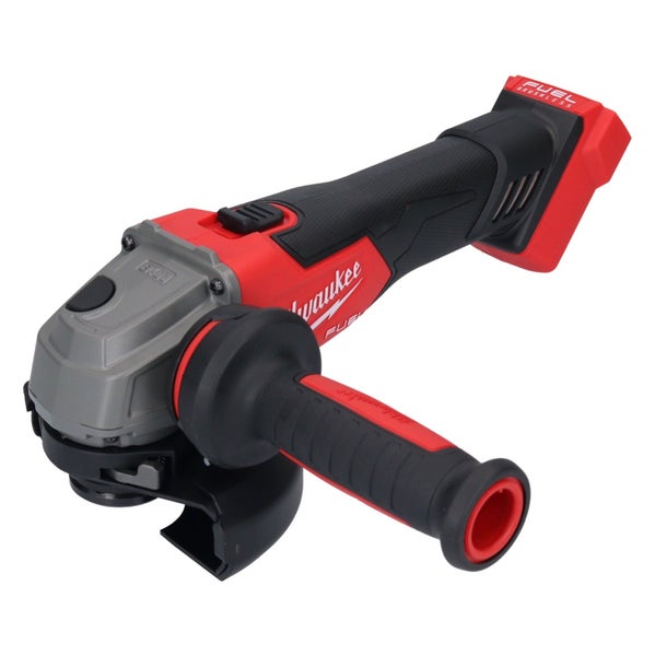 Milwaukee Akku-Winkelschleifer M18 FUEL mit bürstenlosem Motor und verstellbarem Zusatzhandgriff.