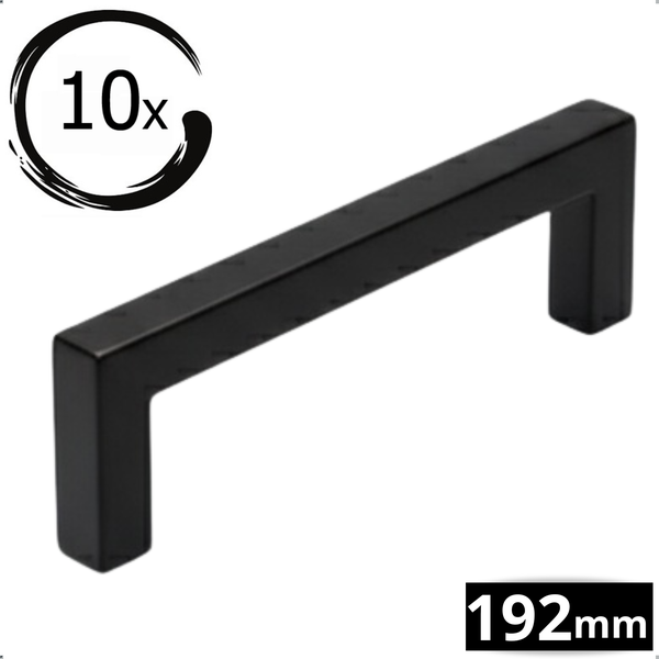 Zehn Möbelgriffe, Länge 192 mm
