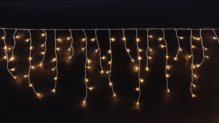 Lichterkette mit Eiszapfenform für den Innenbereich