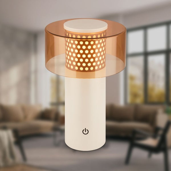LED Tischlampe Akku LED Tischleuchte Kabellos Dimmbar Touch Outdoor Warmweiß