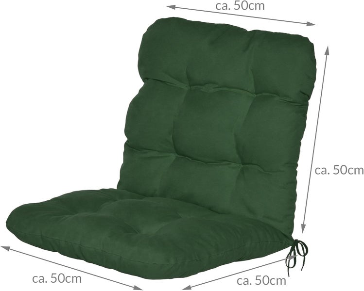 Beautissu Flair NL Niederlehner 100x50x8cm Dunkelgrün (2tlg)