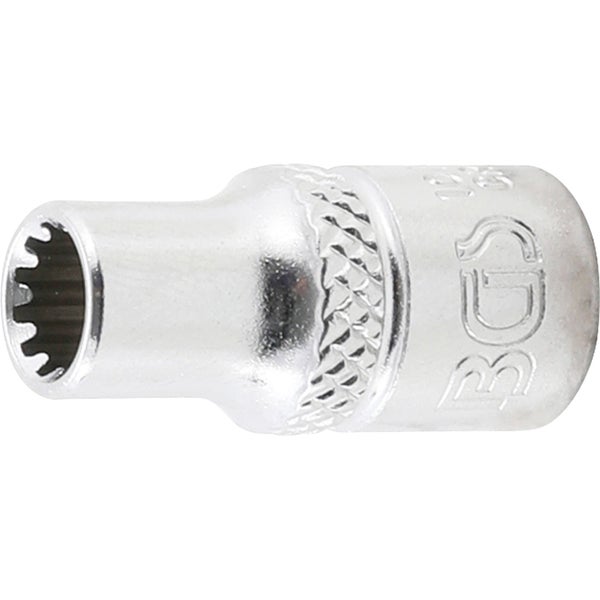 BGS Steckschlüssel-Einsatz Gear Lock Antrieb Innenvierkant 6,3 mm (1/4) SW 5,5 mm - 10102
