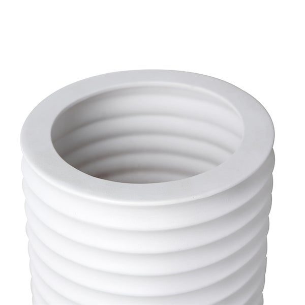 Vase GILDE Bodenvasen Höhe 74cm weiß Keramik