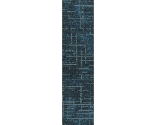 Teppichläufer mit abstraktem geometrischem Linienmuster.