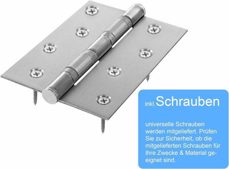 Türscharnier aus Metall mit Schrauben