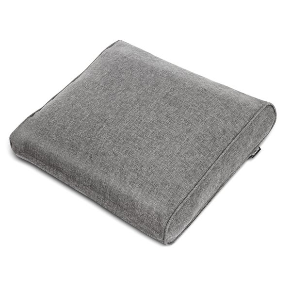 Beautissu Ilano Loungekissen Outdoor Rücken 60x40x15cm Grau