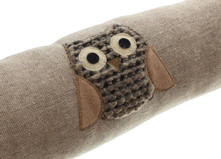 FRANK FLECHTWAREN | Zugluftstopper Eule, POLYESTER, 90 x 15 cm