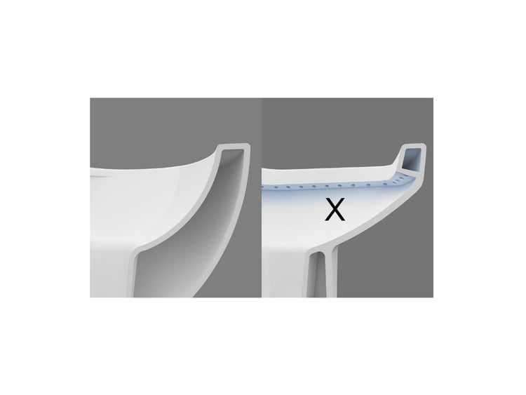 Aqua Bagno Taharet Hänge-Dusch-WC 10.32.10.01.KT – Spülrandloses Wand-WC mit Bidetfunktion