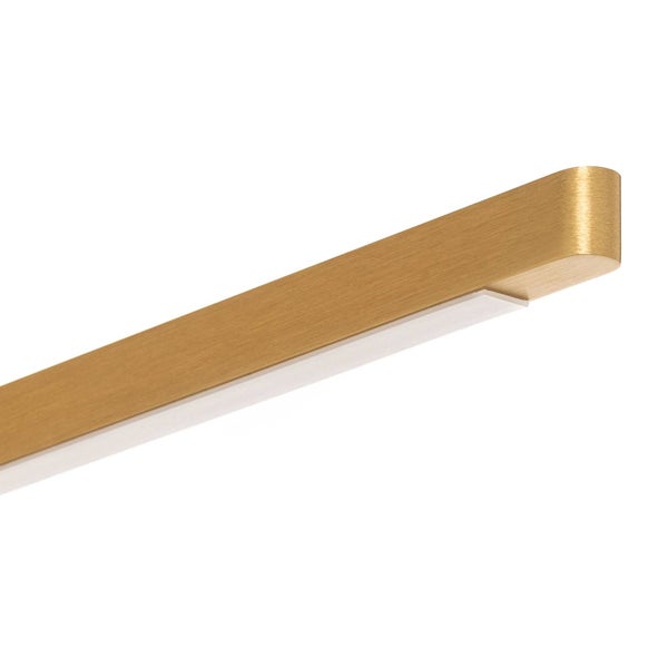 quitani LED Deckenleuchte Talon dimmbar (Modern) in Gold / Messing aus Aluminium (1 flammig, ) - Lampe Deckenlampe Küchenleuchte