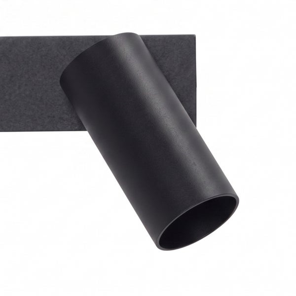 Ein zylindrischer LED Strahler aus Metall für Schienensysteme zur direkten Beleuchtung in moderner Optik.