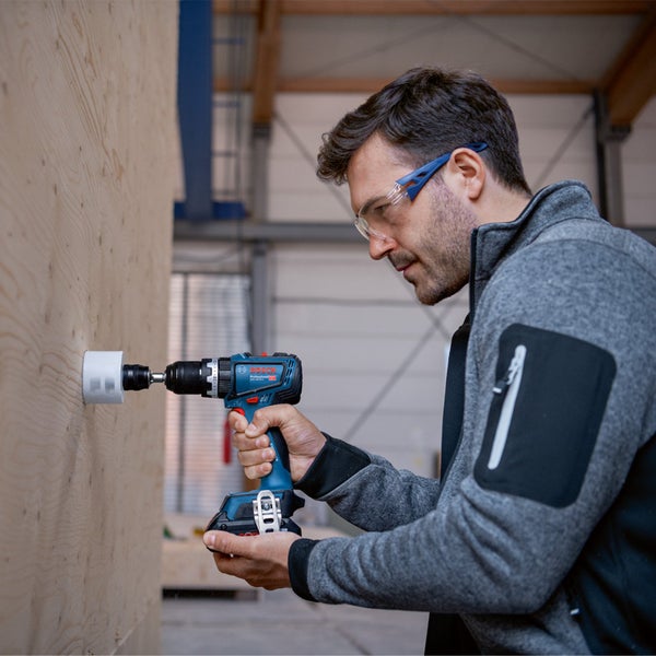 Bosch Akku-Schlagbohrschrauber GSB 18V-90 C 2x 4,0 Ah ProCORE18V Akku + Ladegerät inkl. Bluetooth-Modul in L-Boxx  - 06019K6105
