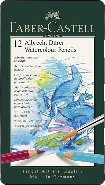 Faber-Castell Aquarellstifte Albrecht Dürer, 12er Set Metalletui