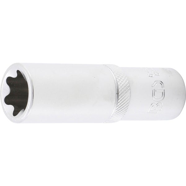 BGS Steckschlüssel-Einsatz E-Profil tief Antrieb Innenvierkant 12,5 mm (1/2) SW E20 - 6450