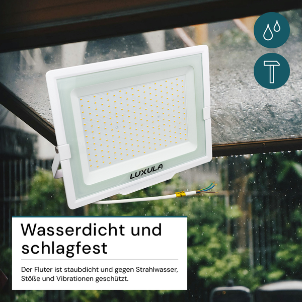 Luxula Logo LED-Fluter, wasserdicht und schlagfest