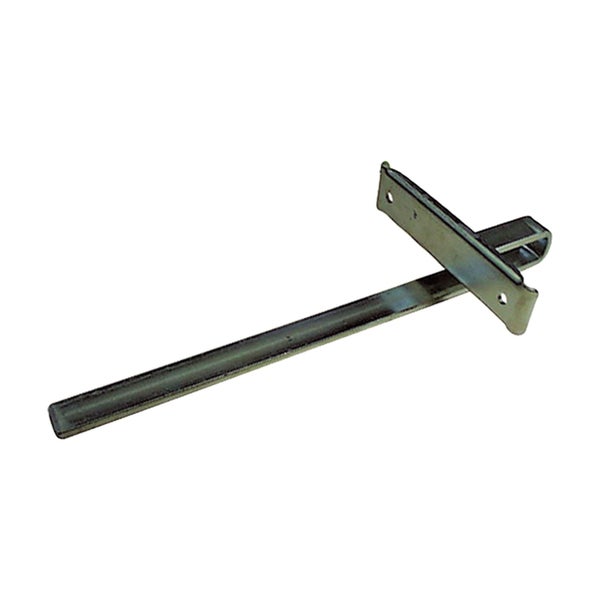Tablarträger aus Metall mit Montageplatte für die unsichtbare Befestigung von Regalböden.