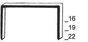 Prebena Heftklammern R19CLF verbronzt