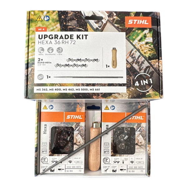 STIHL Hexa KIT 4, 2x Sägekette 3/8 1,6mm RAPID HEXA 72 TG + Feile - 31320074702