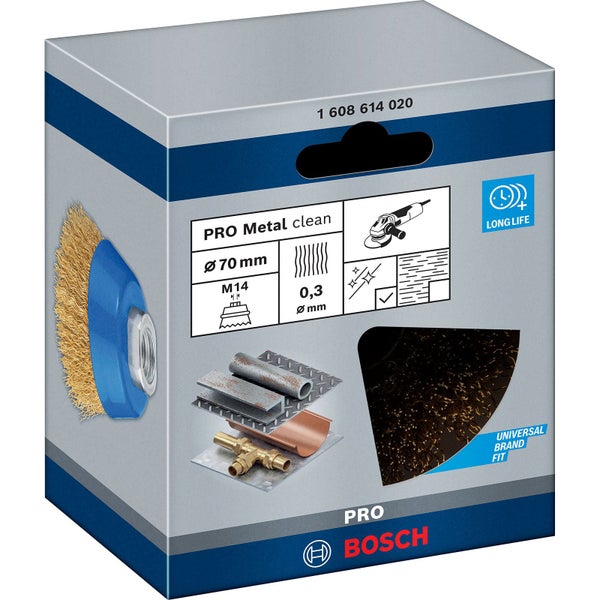 Bosch PRO Metal clean Topfbürste 70 x 0,30 mm Gewinde - 1608614020