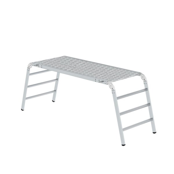 PROREGAL Arbeitsplattform Klappbar Traglast 500kg Aluminium-Warzenblech Rutschfeste Kunststoffschuhe