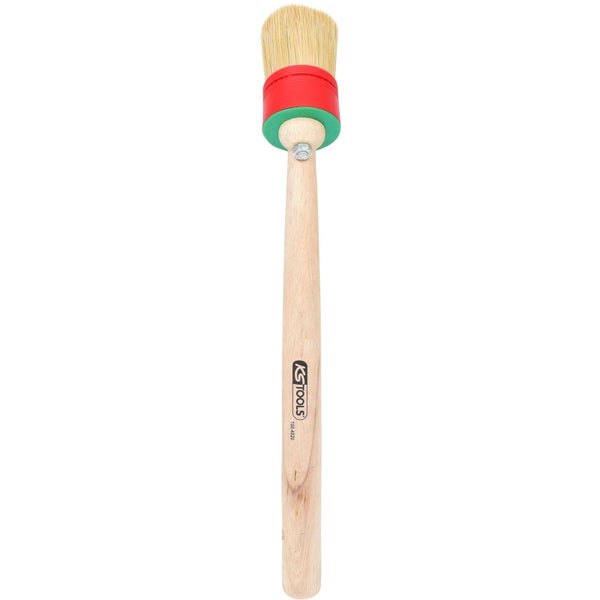 Rundpinsel mit Holzgriff und KS Tools Logo