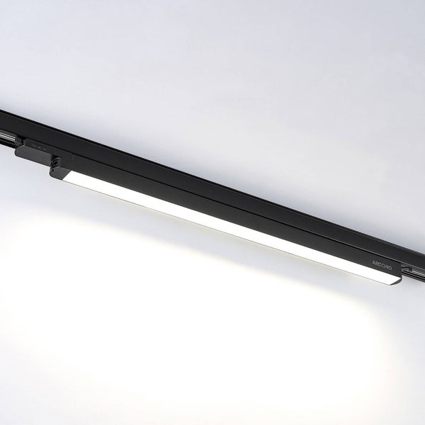 Arcchio LED Stromschienenstrahler Harlow (Modern) in Schwarz aus Aluminium (1 flammig, ) Arbeitszimmerleuchte