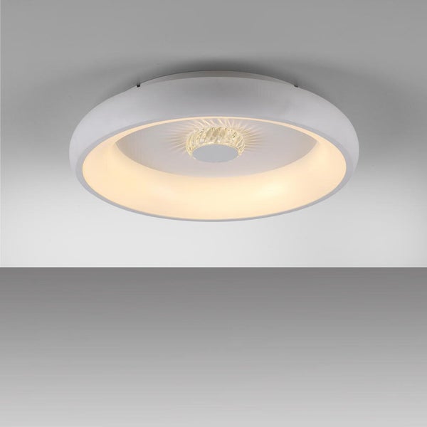 LED Deckenleuchte Vertigo mit Ventilator in Weiß 29W 3500lm