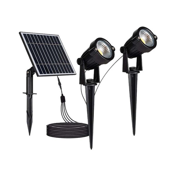 Solar Spike - Licht - IP65 - 90x2 Lumen - 3000K - Schwarz