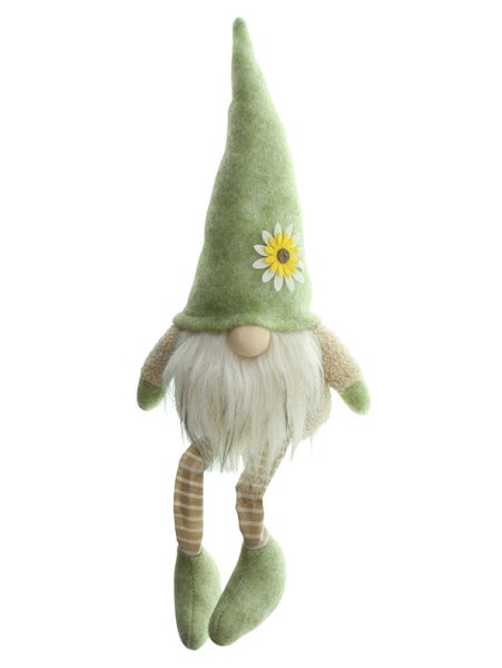 FRANK FLECHTWAREN | Wichtel Blütenmütze, sitzend, POLYESTER, 22 x 12 x 53 cm