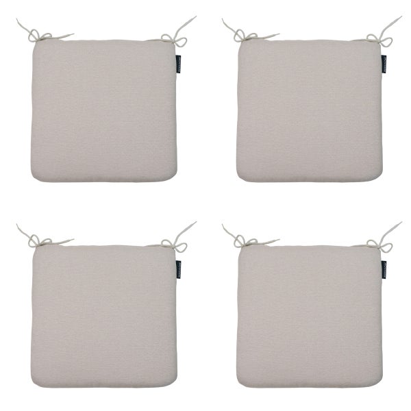 Sitzkissen Naples taupe - Ca. 40x40 cm - 4er-Set