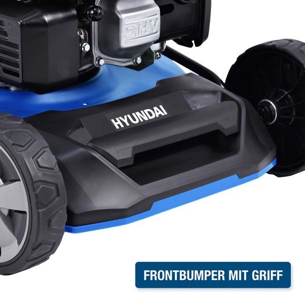 Hyundai Rasenmäher Frontstoßstange mit integriertem Tragegriff.