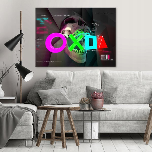 Leinwandbild Kinderzimmer Gaming Modern Bilder 100X70 cm