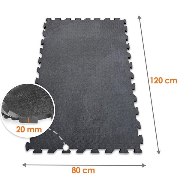 FLOORDIREKT Puzzle-Stallmatte aus Gummi Lagama - Stallboden - Wasserbeständige Bodenmatte - Glatt bedruckte Oberseite - 120 x 80 cm