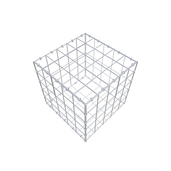 Gabione 50 cm x 50 cm x 50 cm (L x H x T), Maschenweite 10 cm x 10 cm, C-Ring