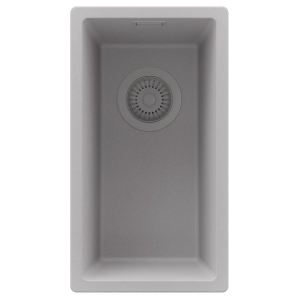 Spülbecken aus robustem Material mit Ablaufgarnitur