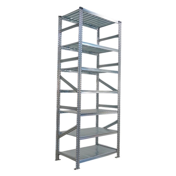 Metallregal mit sechs Regalböden für Lagerung und Ordnung