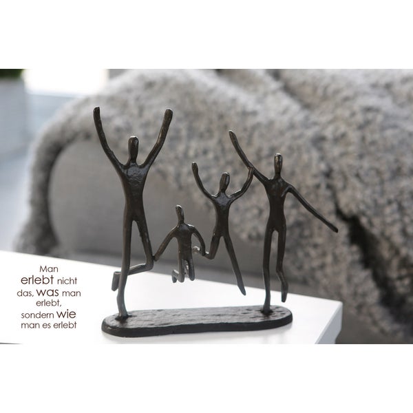 Skulptur GILDE Dekoration Höhe 20cm Breite 22cm braun Eisen
