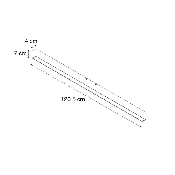 Schwarze Deckenleuchte inkl. LED 3-stufig dimmbar 2700-4000K - Keane