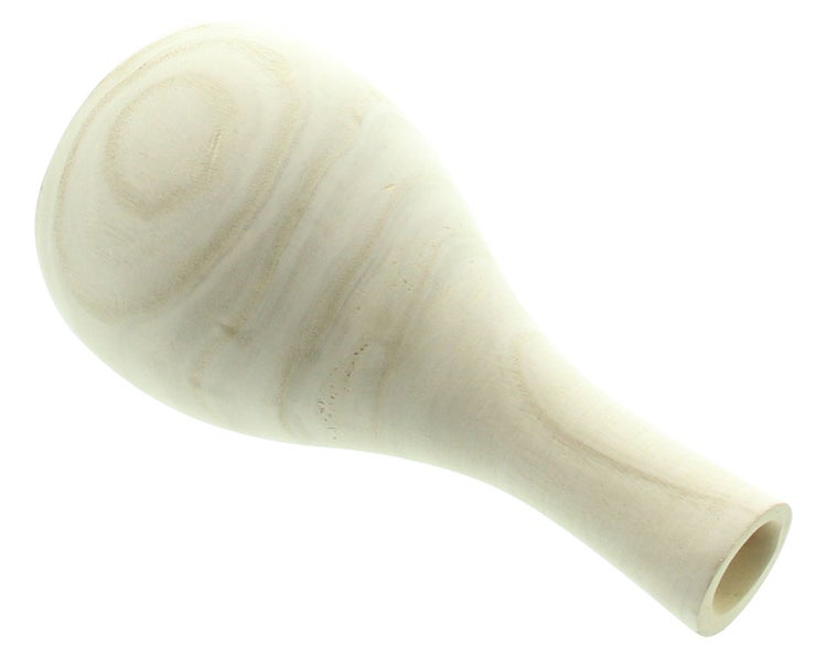 FRANK FLECHTWAREN | Dekovase Wood, rund, PAULOWNIA, Ø 12 x 24 cm