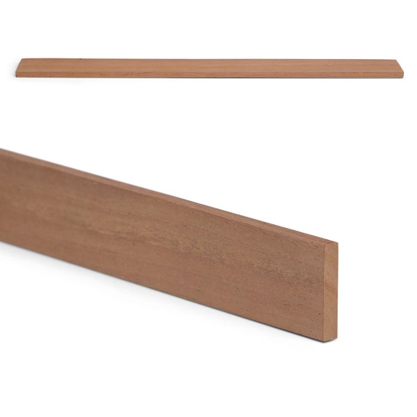 Rechteckleiste aus Hartholz, glatt gehobelt, für Innenausbau und Bastelarbeiten.