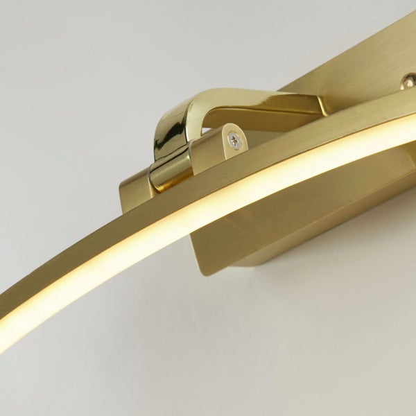 Goldene LED-Wandleuchte