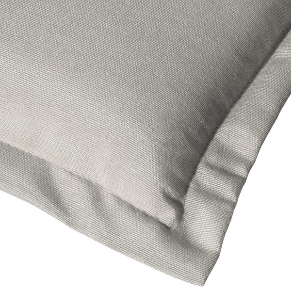 Beautissu Loft HL Hochlehner 120x50x6cm Hellgrau
