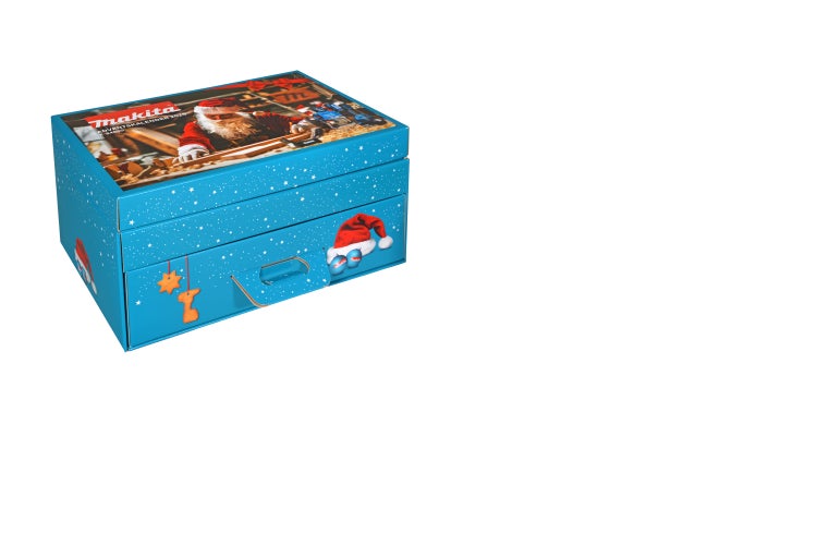 Makita Adventskalender mit Schubladen