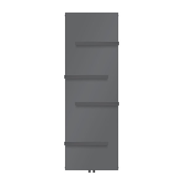 ML-Design Badheizkörper 1800x604 mm Anthrazit + 4x Handtuchhalter, Flach Einlagig Design Heizkörper Mittelanschluss Vertikal Planheizkörper Vertikalheizkörper Paneelheizkörper Flachheizkörper Heizwand