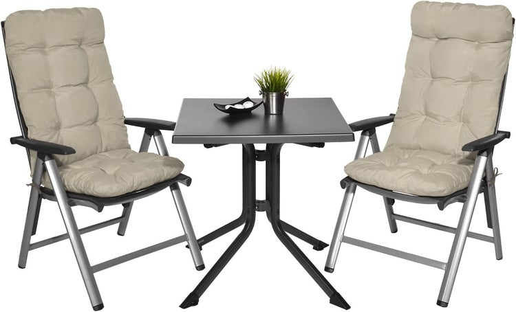 Beautissu Flair HL Hochlehner 120x50x8cm Natur (6tlg)