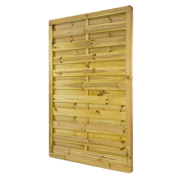 Holzzaunfeld mit horizontalen Brettern