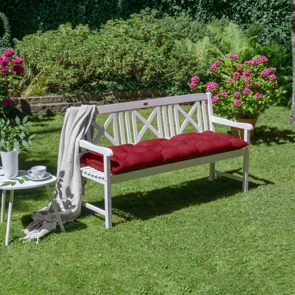 Beautissu Flair BK Bankpolster 100x50x8cm Rot
