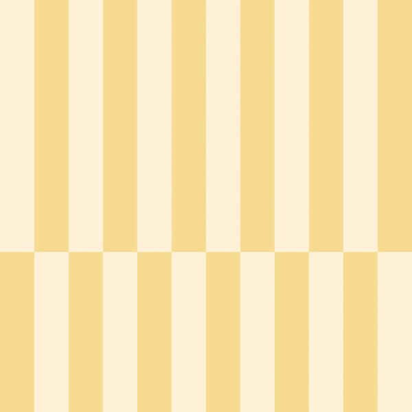 Tapete oder Fliese mit vertikalem Streifenmuster in Gelb und Creme.