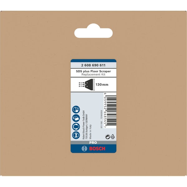 Bosch SDS plus Fliesenmeissel Ersatzkit, 130 Millimeter