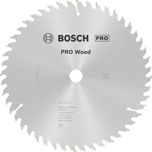 Bosch Pro Holzsägeblatt, Durchmesser 184 Millimeter
