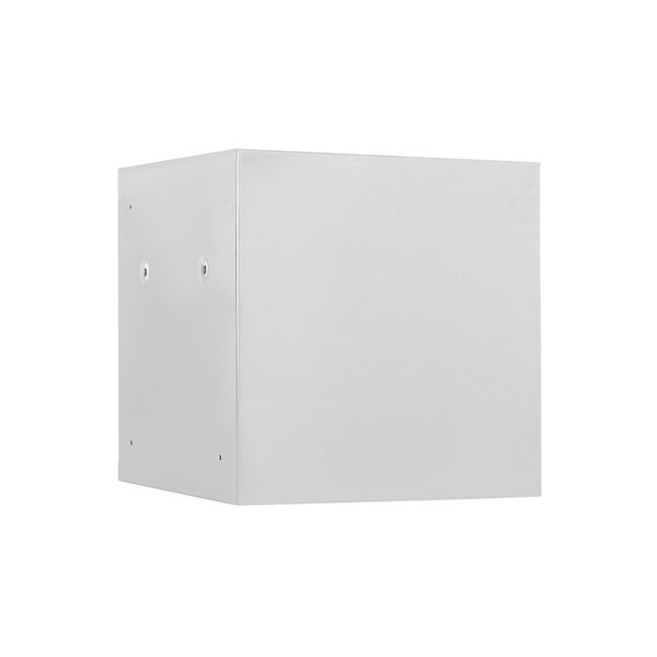 PROREGAL Mega Deal | 2x Schließfachwürfel Blocky mit Drehriegelschloss für Vorhängeschloss | HxBxT 40x40x40cm | Lichtgrau | Tresor, Schließfach